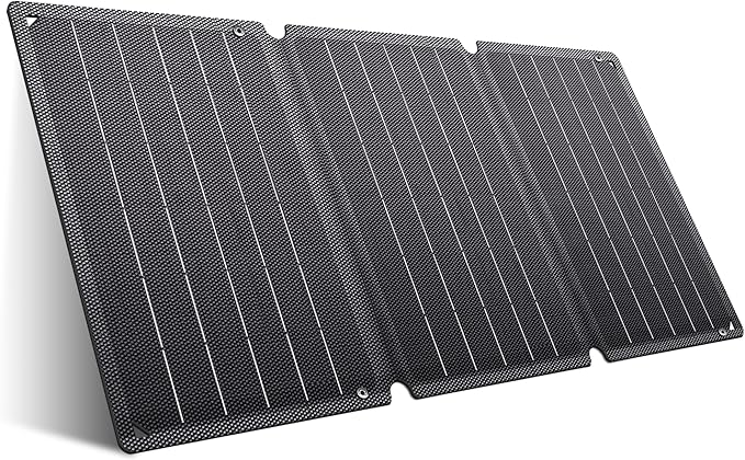 21W Portable Solar Panel - Foldable Solar Charger with Dual USB-A/USB-C for Phone Laptop Camping