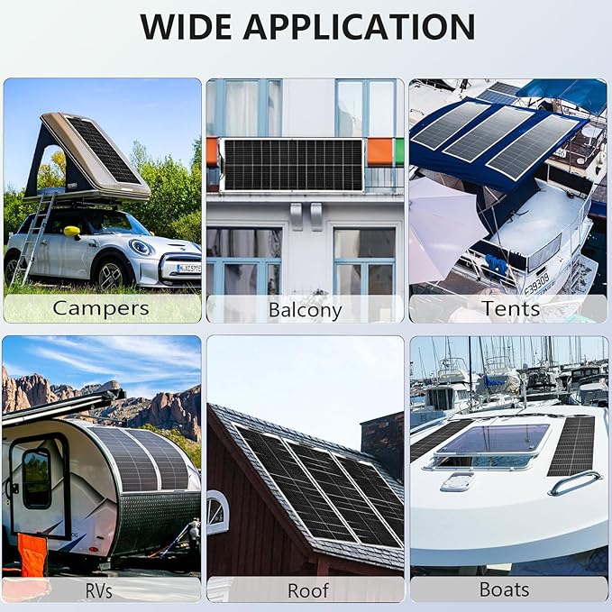 XINPUGUANG 100w 12V Flexible Solar Panels 600W 24V Solar System Kit Monocrystalline Cell Module 45A