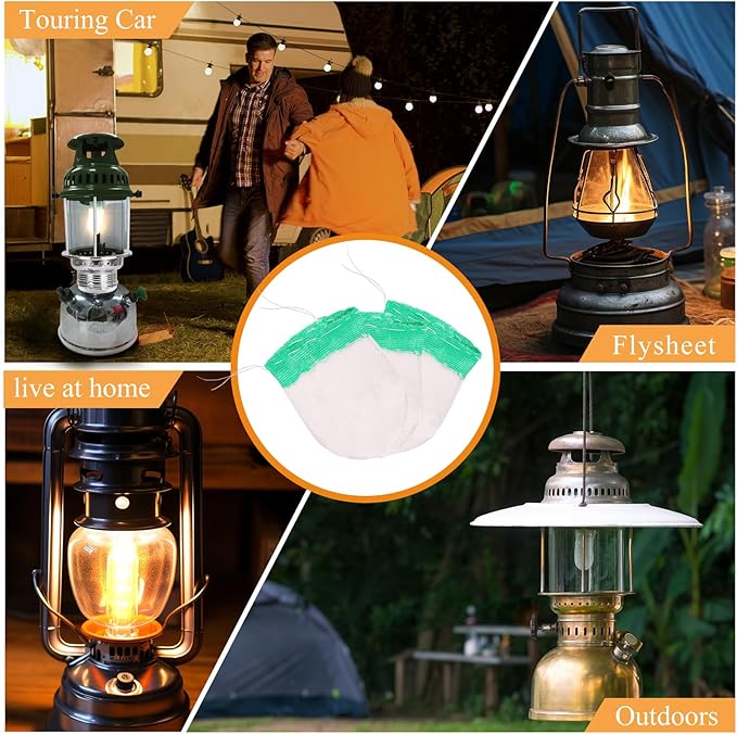 Propane Lantern Mantles, U Shape Mantles for Propane Lantern Gas Lamp Mantles Gas Lantern Mantles