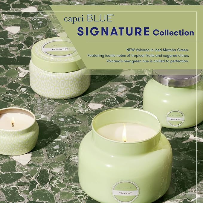 Capri Blue Volcano Scented Candles - Luxury Candles for Home Scented with Tropical Fruit & Sugared