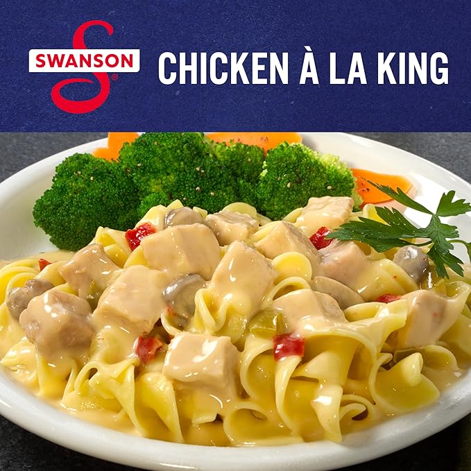 Swanson Canned Chicken a la King With White and Dark Chicken Meat, 10.5 OZ Can (Case of 12)