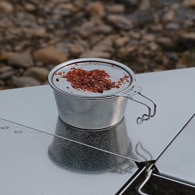 camping moon CAMPINGMOON 304 Stainless Steel Plate Lid for Sierra Cup φ12cm S-SG