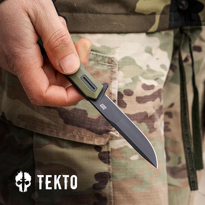 F2 Bravo Folding Pocket Knife - D2 Steel Blade, Ceramic Ball Bearings - EDC - Snap, Swift Flip for
