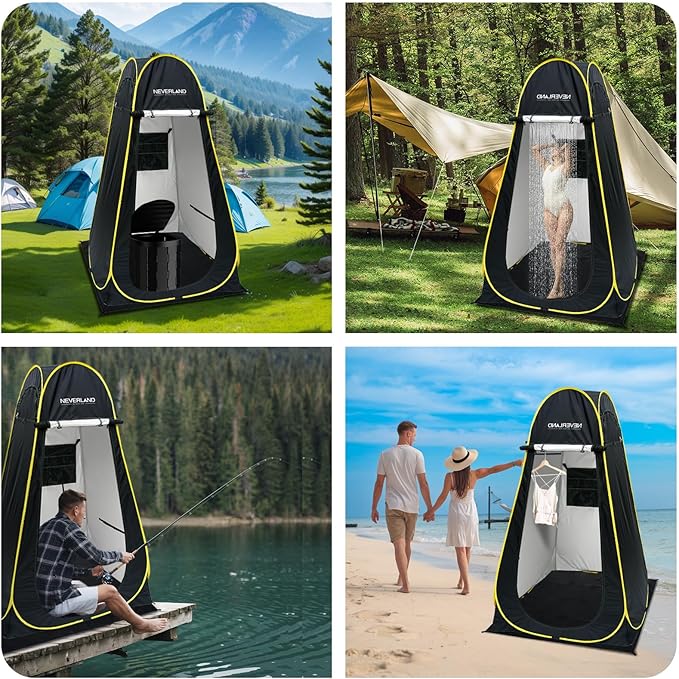 NEVERLAND Pop up Privacy Shower Tent - Portable Changing Shower Tent, Dressing Room, Bathroom