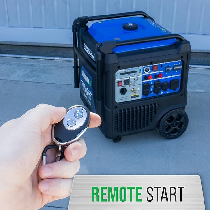 DuroMax XP11000iH 11,000-Watt Dual Fuel Portable Digital Inverter Generator - Gas & Propane, Remote