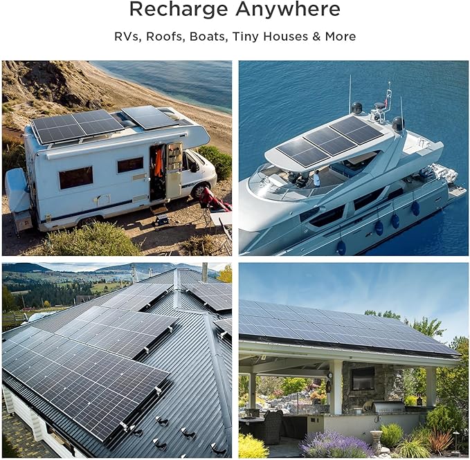 N-Type 16BB 400W Bifacial Solar Panel, 2Pcs 200 Watt Solar Panel 12V, 25% High Efficiency
