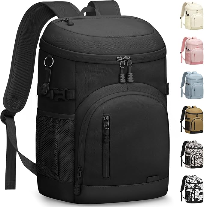 Cooler Backpack Insulated Waterproof,30 Cans Backpack Coolers Leakproof Lunch Backpack for Men