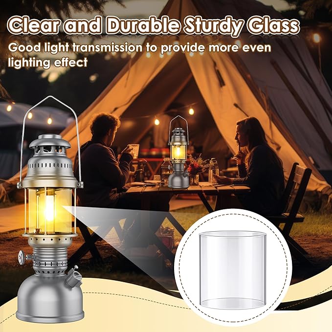 Propane Lantern Globe Glass Replacement Compatible with Coleman Fueled Lanterns, Standard