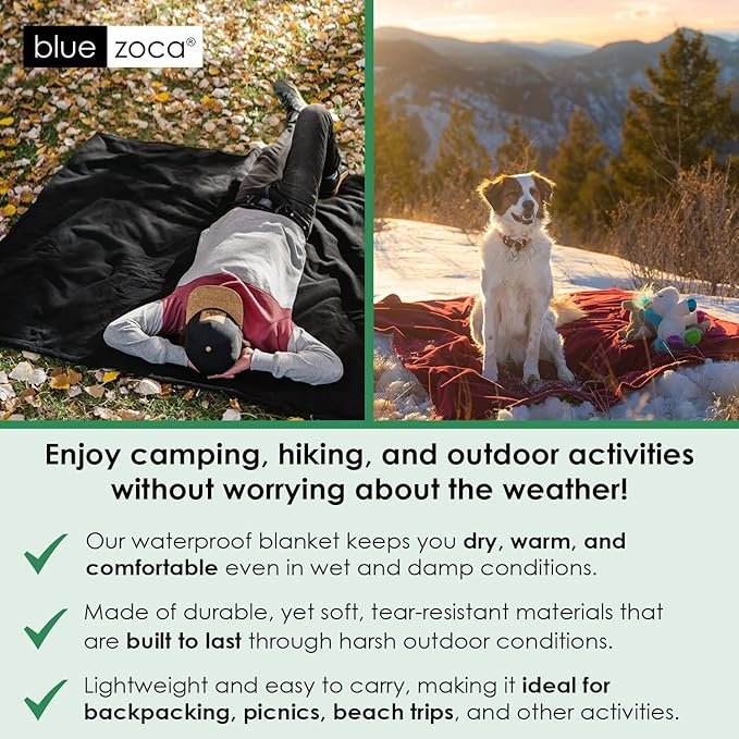 Beach Blanket Waterproof Sandproof Waterproof Blanket for Camping, Hiking, Outdoor Sporting Events