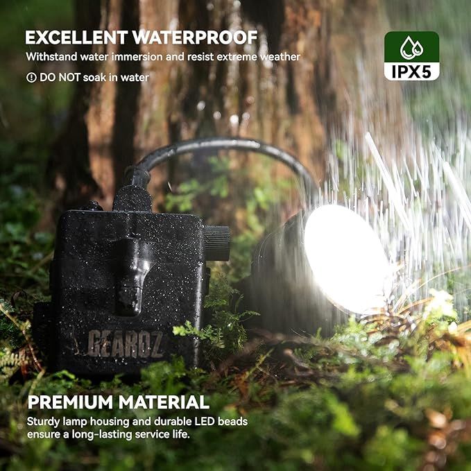 10W LED Coyote Hog Coon Hunting Lights, Rechargeable Hunter Headlamp, Waterproof 60000LUX Super