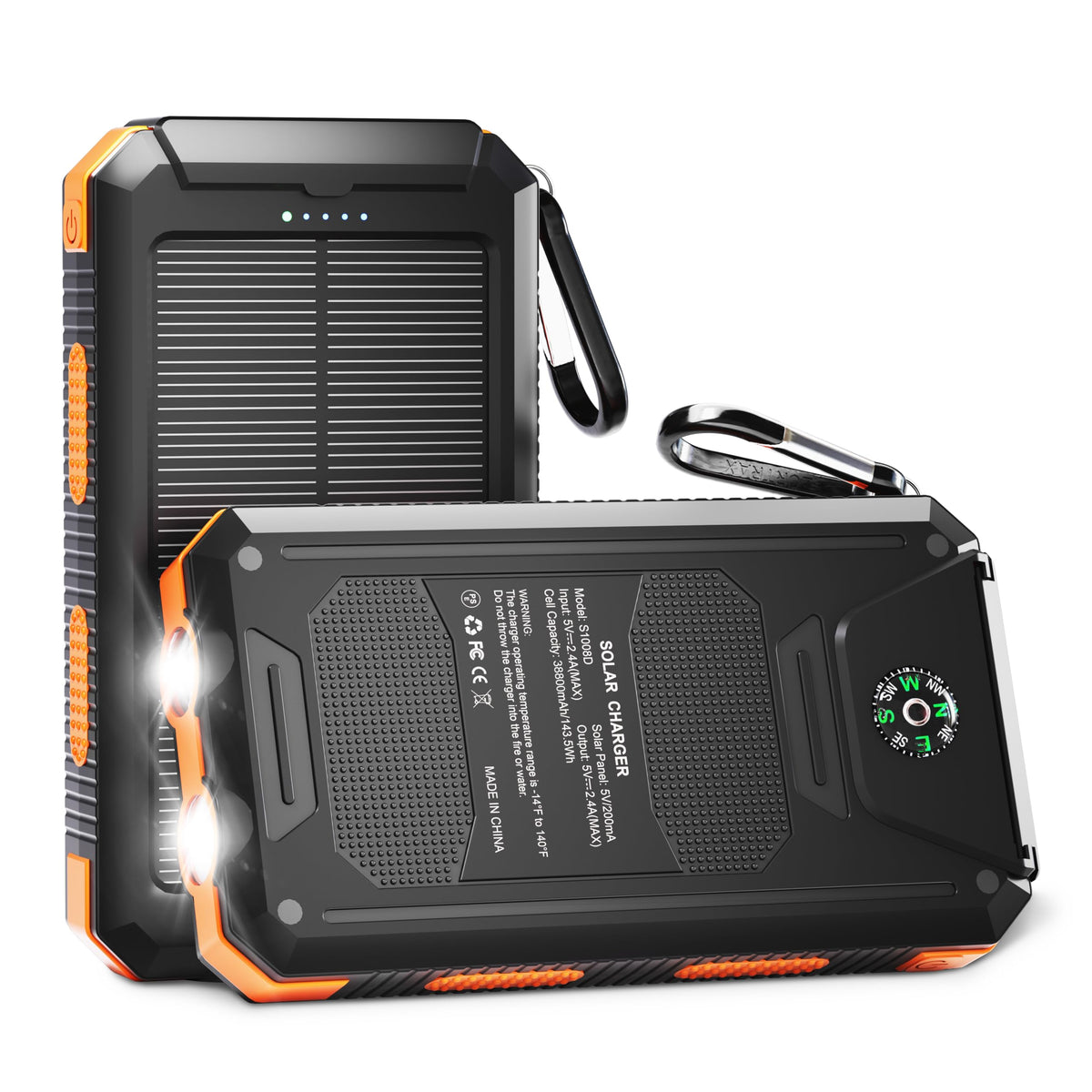 YELOMIN Portable Power Bank - 38800mAh, Solar, USB-C - product view 1