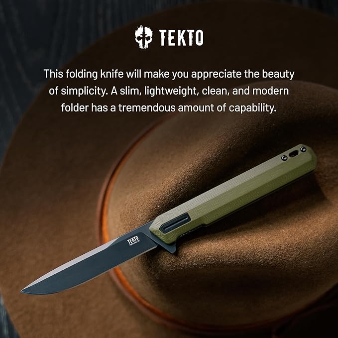 F2 Bravo Folding Pocket Knife - D2 Steel Blade, Ceramic Ball Bearings - EDC - Snap, Swift Flip for