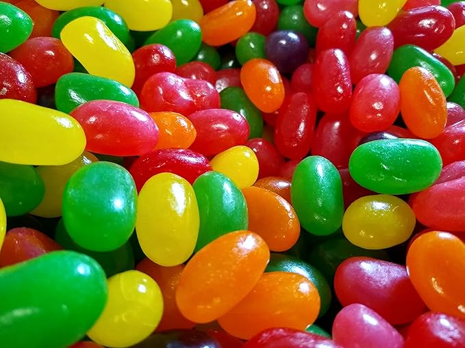 Jumbo Assorted Jelly Beans - 1 lb of Fresh Delicious Extra Large Strawberry Cherry Lemon Lime Grape