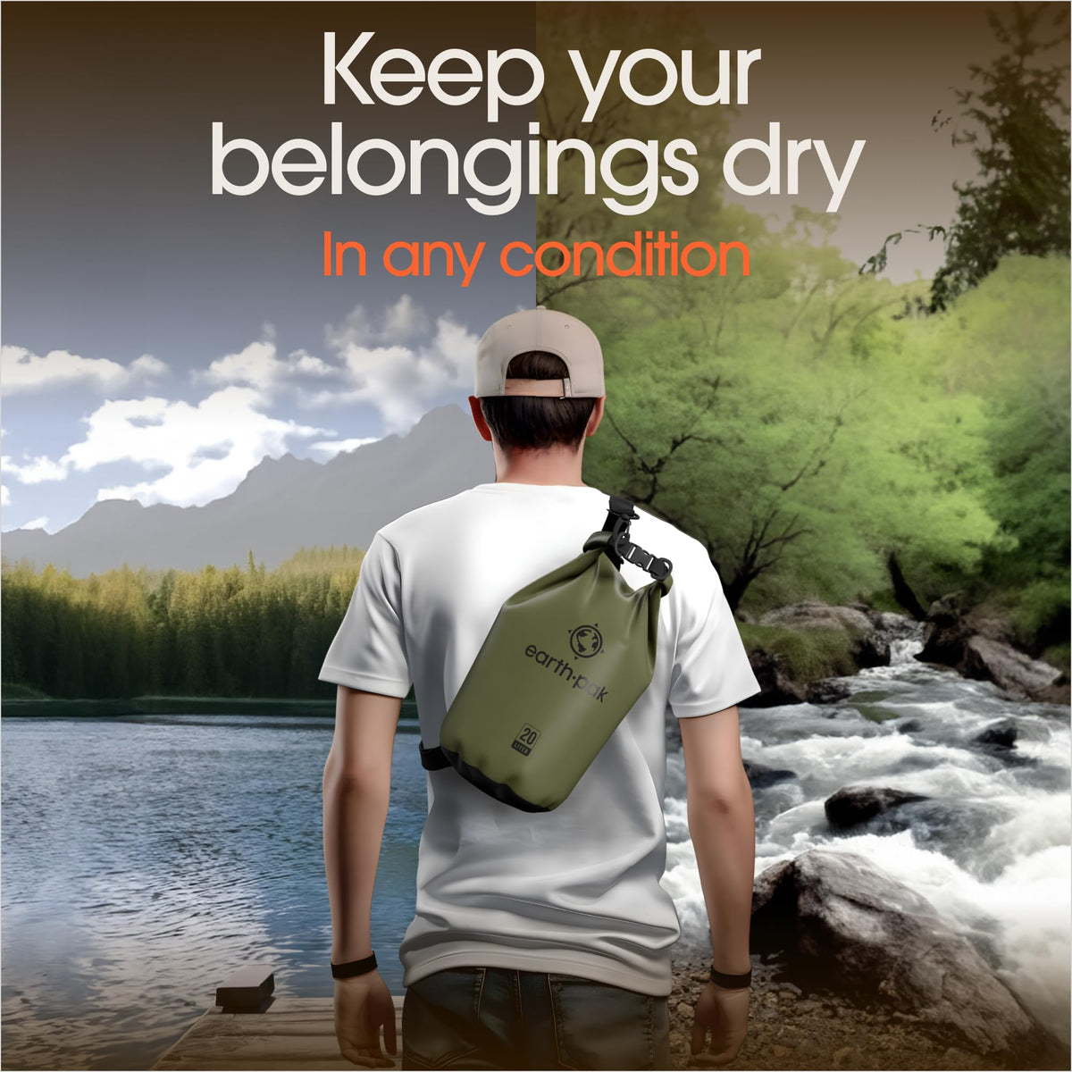 Earth Pak Waterproof Dry Bag - 10L, Waterproof - product view 8