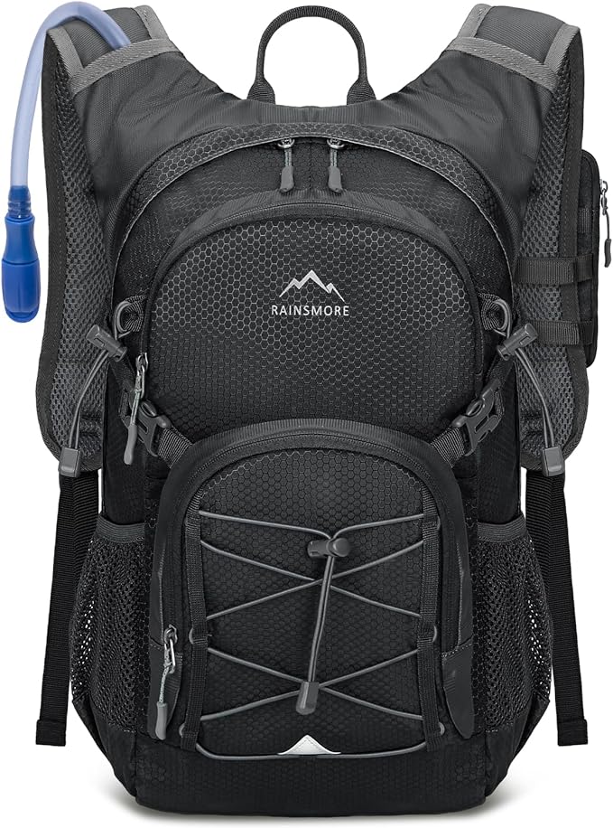 Hydration Backpack with Water Bladder, 18L Lightweight Hiking Backpack for Women&Men Small