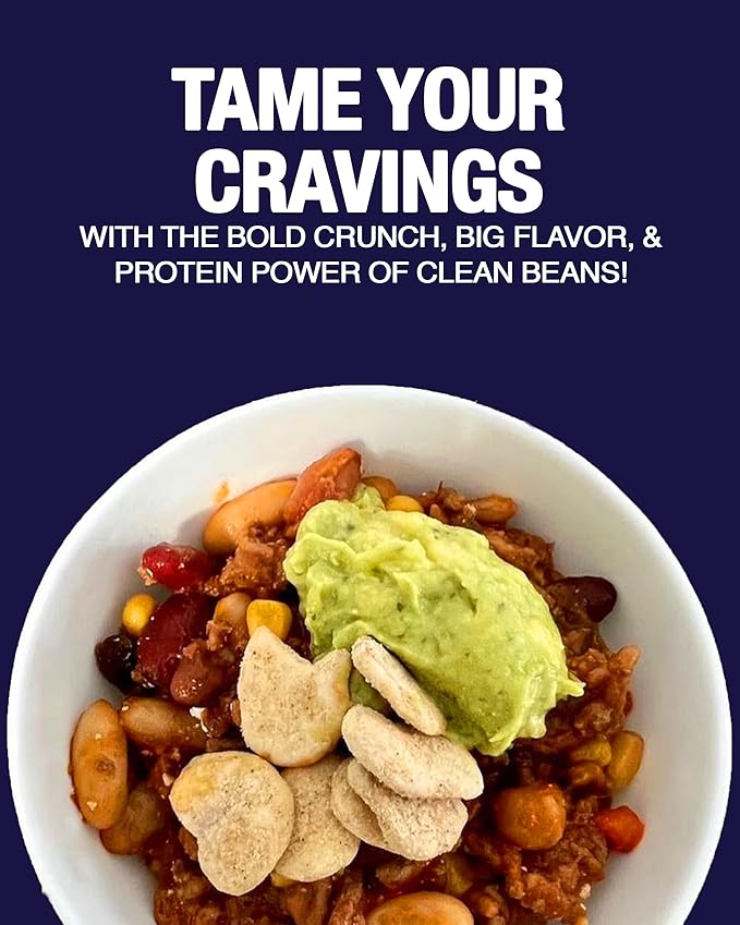 Clean Beans Broad Fava Beans Snack - Salt & Vinegar Flavor, 6g Protein, Low Sugar, Non-GMO