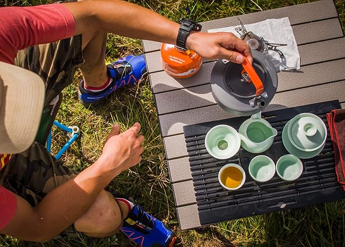 Fire-Maple Feast T3 Camping Kettle | 0.8 Liter Lightweight | Portable Teapot Aluminum for hiking