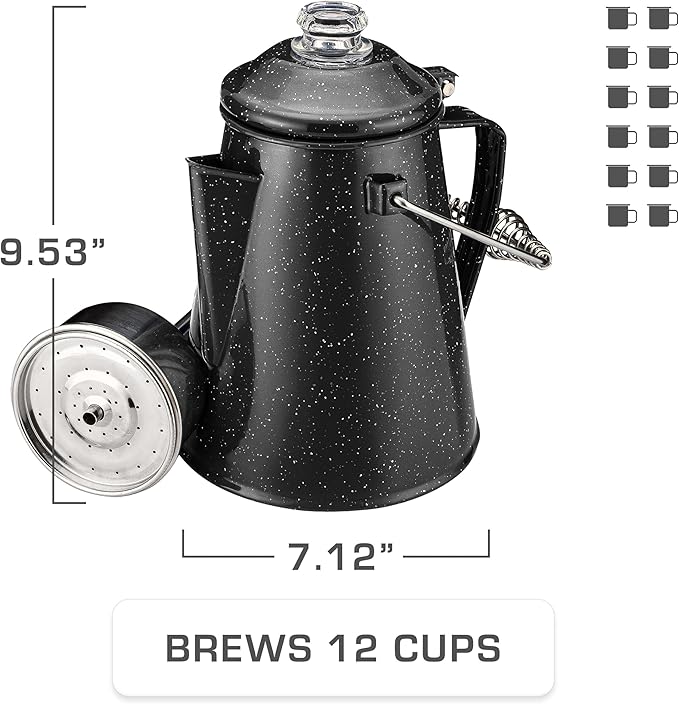 COLETTI Classic Percolator Coffee Pot — Coffee Percolator, Camping Kettle – The Original Camping