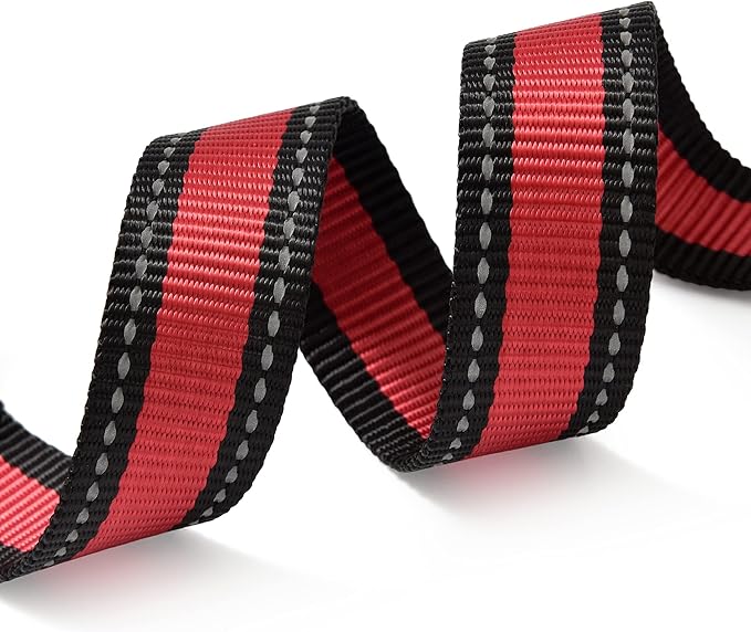 Mile High Life Dog Collar | Nylon Reflective Dog Collars | Light Weight Puppy Collars | Red Dog