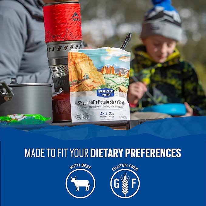 Backpacker's Pantry Shepherd's Potato Stew with Beef - Freeze Dried Backpacking & Camping Food
