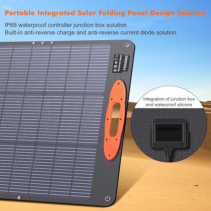 N-Type 16BB 200W Portable Solar Panel for EF/Jackery/Bluetti/Anker Power Station 20V Foldable Solar