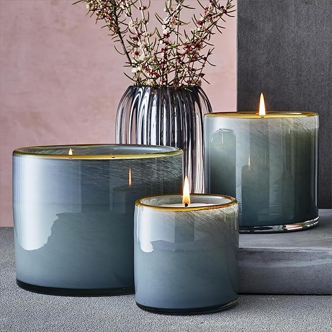 LAFCO New York Signature Candle, Sea & Dune - 15.5 oz, 2 Pack - 90-Hour Burn Time - Reusable, Hand
