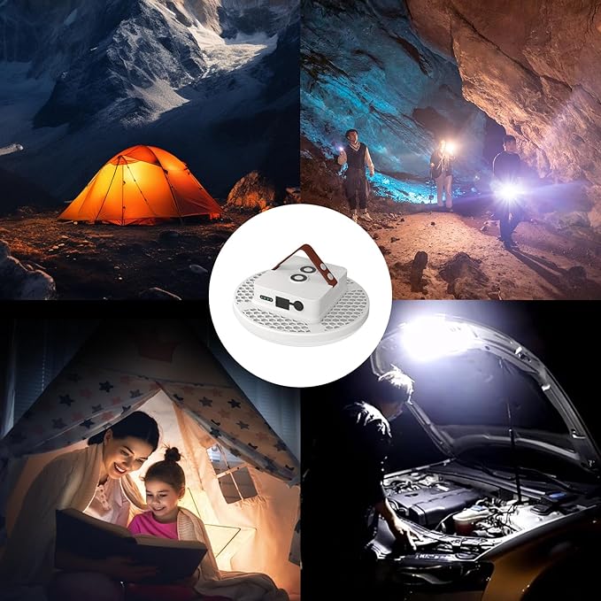 Camping Lantern 18800mAh Rechargeable Battery, 60W Ultra Bright LED Hanging Light with 3 Modes