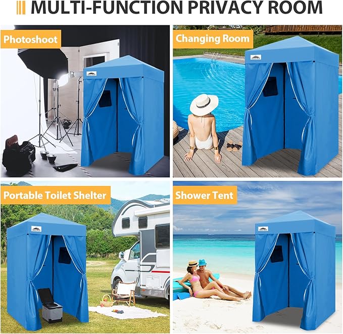EAGLE PEAK Flex Ultra Compact 4x4 Pop-up Canopy, Sun Shelter, Changing Room, Portable Privacy