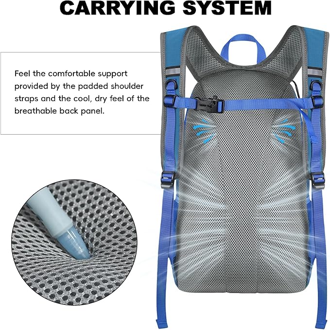 Seektop 20L Foldable Waterproof Hiking Backpack, Ultralight Small Lightweight Daypack Packable