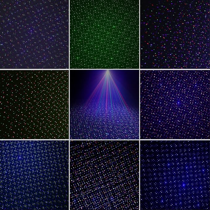 Christmas Laser Lights, Outdoor Garden Laser Lights Projector with Moving RGB Waterproof for