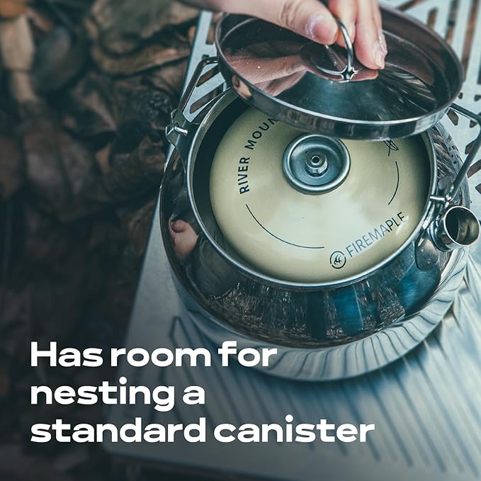 Fire-Maple Antarcti Portable 1.2 Liter Lightweight Stainless Steel Camping Kettle | Durable and