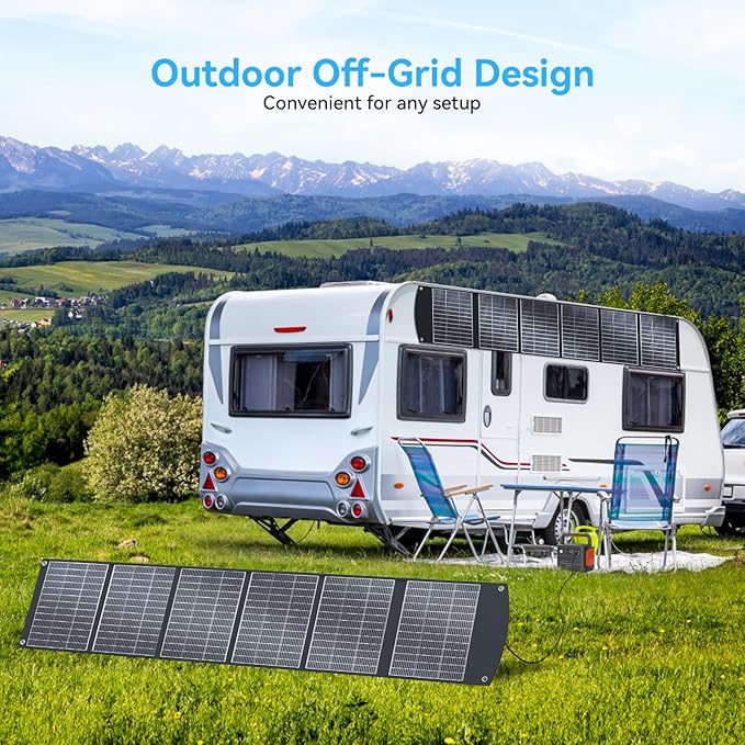 400W Portable Solar Panel for Most Power Stations, Foldable & Lightweight Solar Suitcase with