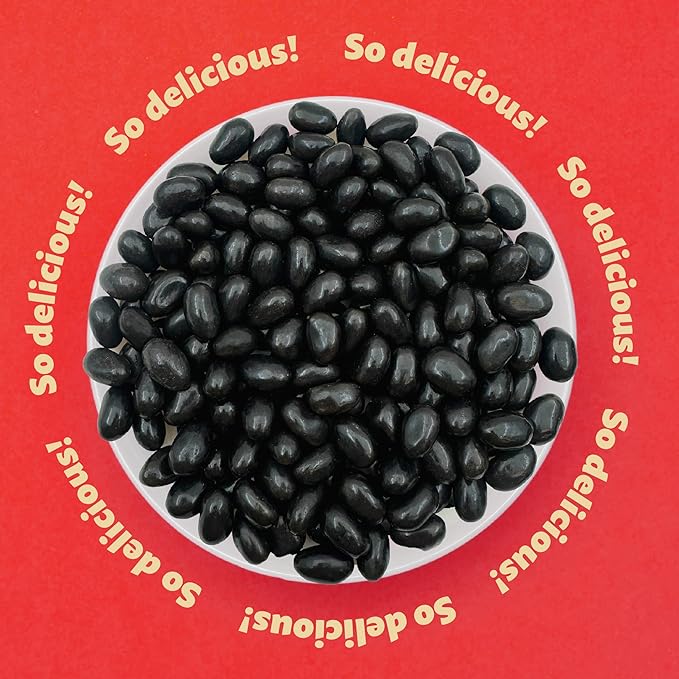 Black Licorice Jelly Beans | 2-Pound Pack | Old-Fashioned Candy