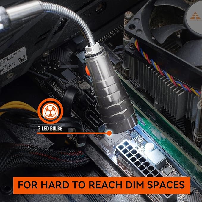 Extendable Magnetic LR44 Flashlight with Telescoping Magnet Pickup Tool-Cool Gadget Gifts for Him