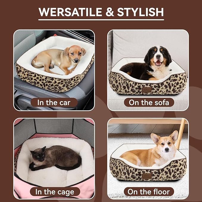 Rectangle Cat Dog Bed for Large Medium Small Pets Indoor Outdoor Machine Washable Sleeping Sofa