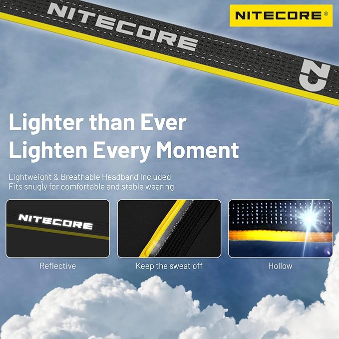 Nitecore NU25 MCT 400 Lumen Ultra Lightweight Multiple Color Temperatures Outdoor Headlamp USB-C