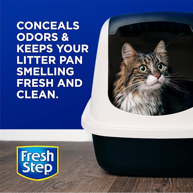 Fresh Step Cat Litter Crystals in Tropical Summer Breeze Scent - Cat Litter Box Deodorizer