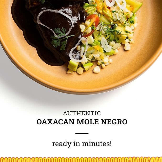 Ya Oaxaca - Mole Sauce - Negro - Medium Spice Flavor - Blend of Smoked & Dried Chiles, Spices, &