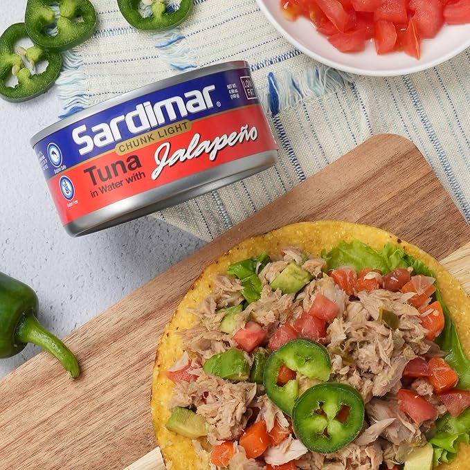 Sardimar Chunk Light Tuna ( Jalapeño, 6 Pack)
