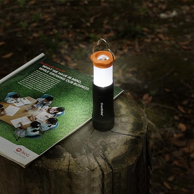 EverBrite 2-in-1 Mini Lanterns and Flashlights with 3 Modes, 2 Pack Portable Outdoor LED Zoomable