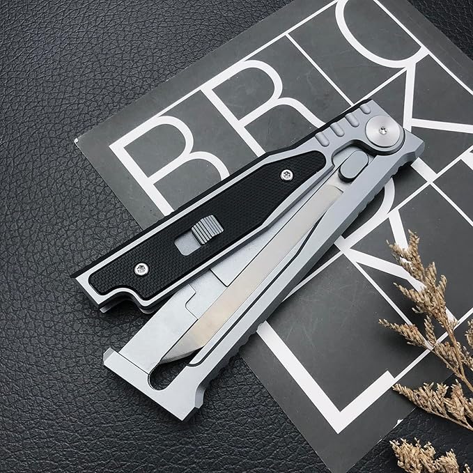 Generic Folding Pocket Knife Kit, Tactical Locking Pocket Knife, 3.15"" D2 Steel Blade, T6