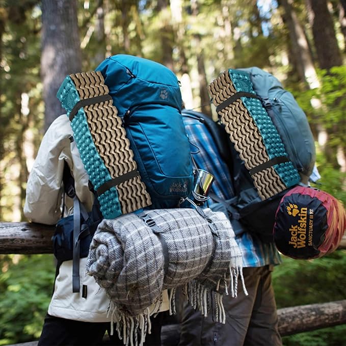 Foam Camping Pads for Hiking, Ultralight Closed Cell Mattress, Waterproof Soft Mat for Adults, Wide