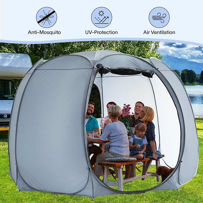 Alvantor Pop Up Screen Tent House Room Instant Outdoor Camping Canopy Sun Shelter Gazebo for Patio