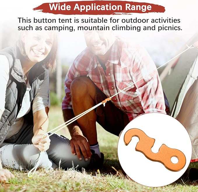 Rope Tensioner Aluminum Alloy [30PCS] - Guyline Cord Adjusters Use for Camping & Hiking & Picnic &
