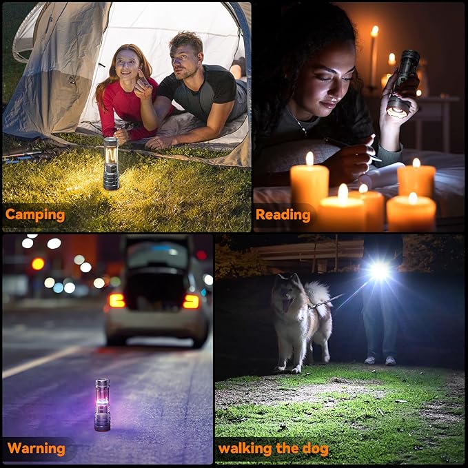 Camping Flashlights,90000 Lumens 5000mAh Super Bright High Lumens Rechargeable Flashlight with 11