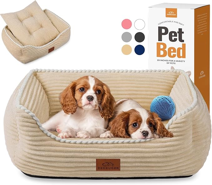 Rectangle Cat Dog Bed for Large Medium Small Pets Indoor Outdoor Machine Washable Sleeping Sofa