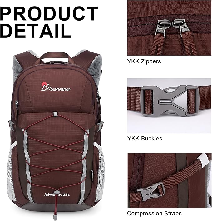 MOUNTAINTOP 25L/40L Hiking Backpack,Lightweight Travel Backpack for Men Women Outdoor Backpacking