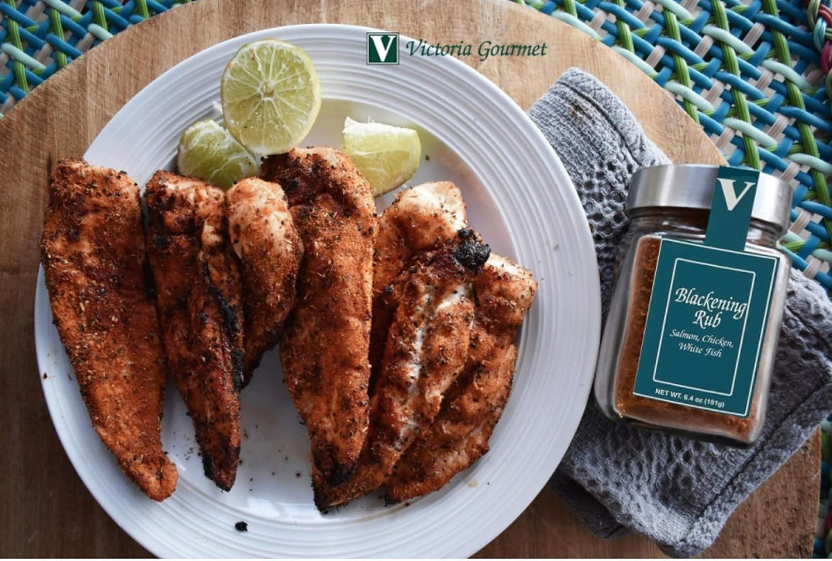 Blackening Seasoning Rub – Smoky Cajun Spice Blend with Garlic, Cumin & Chipotle for Fish, Chicken