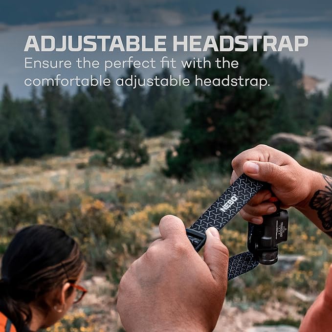 NEBO Transcend 1500 Rechargeable Headlamp | 1,500 Lumens, 5 Light Modes, Detachable Magnetic Work