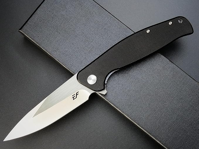 Eafengrow EF240 Folding Knife D2 Steel Blade G10 Handle EDC Tool Pocket Knives for Outdoor Working
